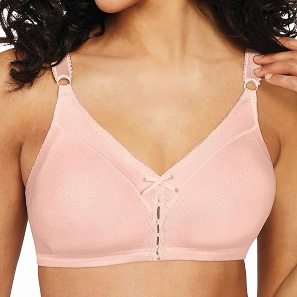 Bali Pink T-Shirt Bra with Smooth Cups and Adjustable Straps